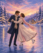 Load image into Gallery viewer, Paint by numbers kit for adults Winter Love Story Figured'Art UK