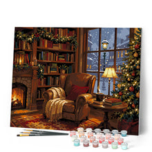 Load image into Gallery viewer, Christmas by the Fireplace