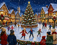 Load image into Gallery viewer, Paint by numbers kit for adults Festive Christmas Square Figured'Art UK