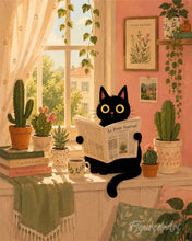 Load image into Gallery viewer, Paint by numbers kit for adults Purrfect Morning Figured'Art UK