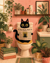 Load image into Gallery viewer, Paint by numbers kit for adults Cat Gazette Figured'Art UK