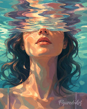 Load image into Gallery viewer, Paint by numbers kit for adults Veil of Water Figured'Art UK