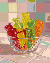 Load image into Gallery viewer, Paint by numbers kit for adults Gummy Delight Figured'Art UK