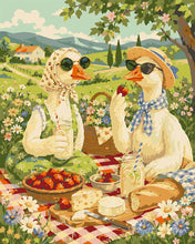 Load image into Gallery viewer, Paint by numbers kit for adults Ducks’ Picnic Figured'Art UK