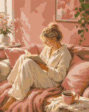Load image into Gallery viewer, Paint by numbers kit for adults Quiet Reading Figured'Art UK