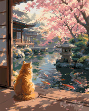 Load image into Gallery viewer, Paint by numbers kit for adults Peaceful Sakura Figured'Art UK