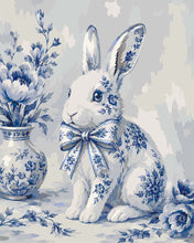 Load image into Gallery viewer, Paint by numbers kit for adults Delft Bunny Figured'Art UK