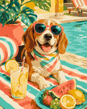 Load image into Gallery viewer, Paint by numbers kit for adults Summer Wag Figured'Art UK