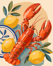 Load image into Gallery viewer, Paint by numbers kit for adults Lemon Lobster Figured'Art UK