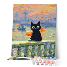 Load image into Gallery viewer, Monet Sunset Cat