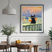 Load image into Gallery viewer, Monet Sunset Cat