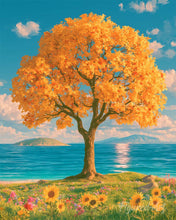 Load image into Gallery viewer, Paint by numbers kit for adults Autumn by the Sea Figured'Art UK