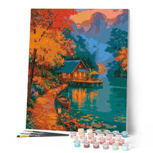 Load image into Gallery viewer, Autumn Lakeside Escape