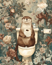 Load image into Gallery viewer, Paint by numbers kit for adults Floral Throne Otter Figured'Art UK