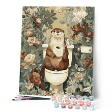 Load image into Gallery viewer, Floral Throne Otter