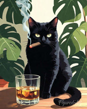 Load image into Gallery viewer, Paint by numbers kit for adults Whiskers and Whiskey Figured'Art UK