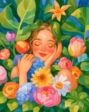 Load image into Gallery viewer, Paint by numbers kit for adults Flower Child Figured'Art UK
