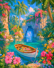 Load image into Gallery viewer, Paint by numbers kit for adults Secret Lagoon Figured'Art UK