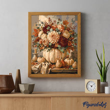 Load image into Gallery viewer, Floral Pumpkin Centrepiece
