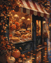 Load image into Gallery viewer, Paint by numbers kit for adults Autumn Patisserie Window Figured'Art UK