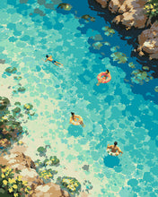 Load image into Gallery viewer, Paint by numbers kit for adults Turquoise Paradise Figured'Art UK