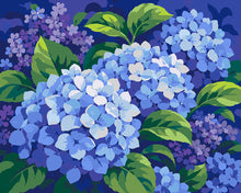 Load image into Gallery viewer, Paint by numbers kit for adults Blue Hydrangea Figured'Art UK