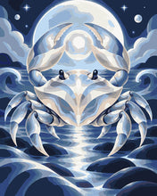 Load image into Gallery viewer, Paint by numbers kit for adults Cancer Cosmic Zodiac Figured'Art UK