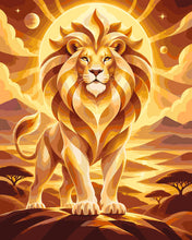 Load image into Gallery viewer, Paint by numbers kit for adults Leo Cosmic Zodiac Figured'Art UK