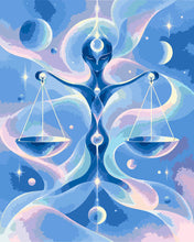 Load image into Gallery viewer, Paint by numbers kit for adults Libra Cosmic Zodiac Figured'Art UK