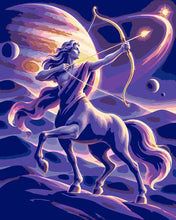 Load image into Gallery viewer, Paint by numbers kit for adults Sagittarius Cosmic Zodiac Figured'Art UK