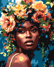 Load image into Gallery viewer, Paint by numbers kit for adults Floral Crown Beauty Figured'Art UK