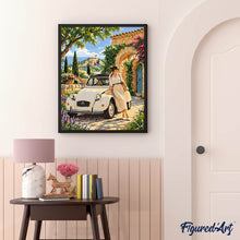 Load image into Gallery viewer, Citroën 2CV at the Garden Gate