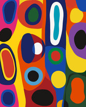Load image into Gallery viewer, Paint by numbers kit for adults Tribal Geometric Abstract Figured'Art UK