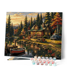 Load image into Gallery viewer, Autumn Lake Cottage