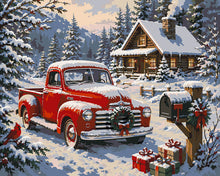 Load image into Gallery viewer, Paint by numbers kit for adults Christmas in the Pines Figured'Art UK