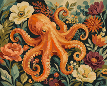 Load image into Gallery viewer, Paint by numbers kit for adults Octopus in Bloom Figured'Art UK
