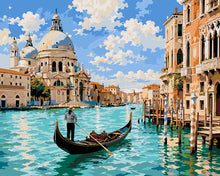 Load image into Gallery viewer, Paint by numbers kit for adults Venetian Gondola Figured'Art UK