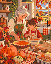 Load image into Gallery viewer, Paint by numbers kit for adults Baking with Grandma Figured'Art UK