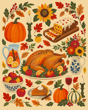 Load image into Gallery viewer, Paint by numbers kit for adults Thanksgiving Treasures Figured'Art UK