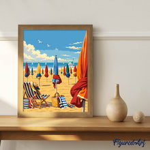 Load image into Gallery viewer, Deauville Beach Normandie