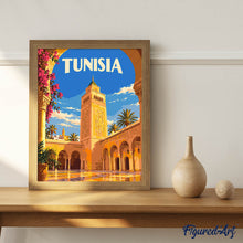Load image into Gallery viewer, Travel Poster Tunisia, Al-Zaytuna Mosque