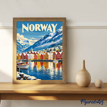 Load image into Gallery viewer, Travel Poster Bergen Norway