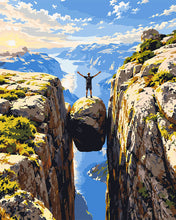 Load image into Gallery viewer, Paint by numbers kit for adults Kjeragbolten, Norway Figured'Art UK