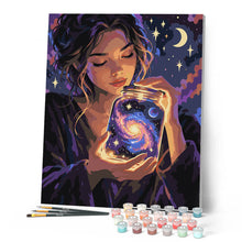 Load image into Gallery viewer, Glowing Galaxy Jar