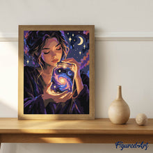 Load image into Gallery viewer, Glowing Galaxy Jar