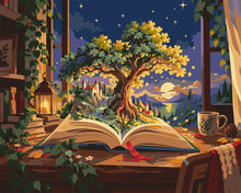 Load image into Gallery viewer, Paint by numbers kit for adults Moonlit Storybook World Figured'Art UK