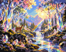 Load image into Gallery viewer, Paint by numbers kit for adults Prismatic Crystal Forest Figured'Art UK