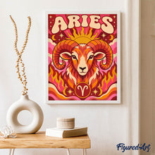 Load image into Gallery viewer, Retro Zodiac Aries