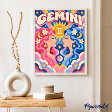 Load image into Gallery viewer, Retro Zodiac Gemini