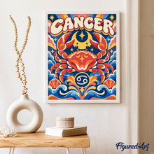 Load image into Gallery viewer, Retro Zodiac Cancer